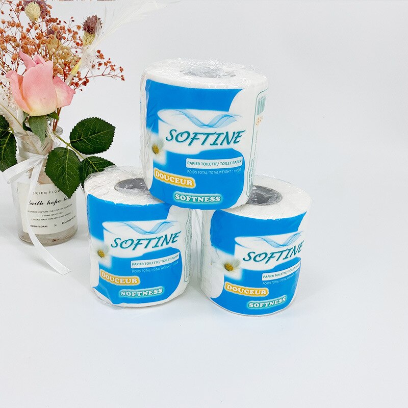 Softine sanitary tissues cross-border e-commerce paper roll paper small grams of heavy tissue tissue for export: Default Title
