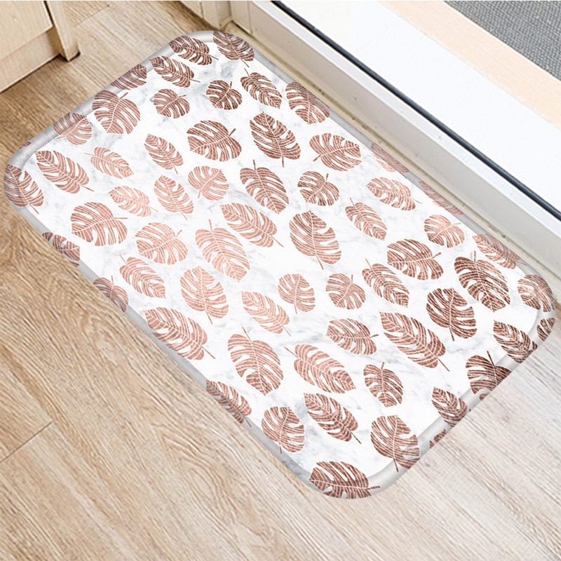 1 st 40*60cm stenrandig marmormönster halkskyddad mocka matta dörrmatta dörrmatta utomhuskök vardagsrum golvmatta matta 48276: 2dd-48276-038