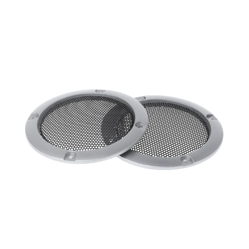 2 uds parrillas altavoz 3 "Marco protector Subwoofer cubierta rejilla malla acero círculo decorativo accesorios DIY
