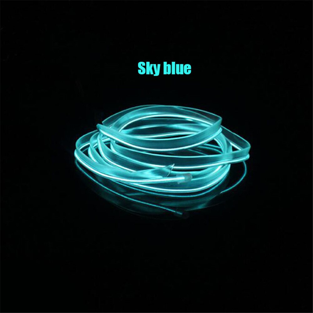 3m auto motorfiets 12V LED koud licht neon lijn decoratieve strip voor Honda Crosstour CR-Z S C EV -Ster AC-X HSV-010: Clear