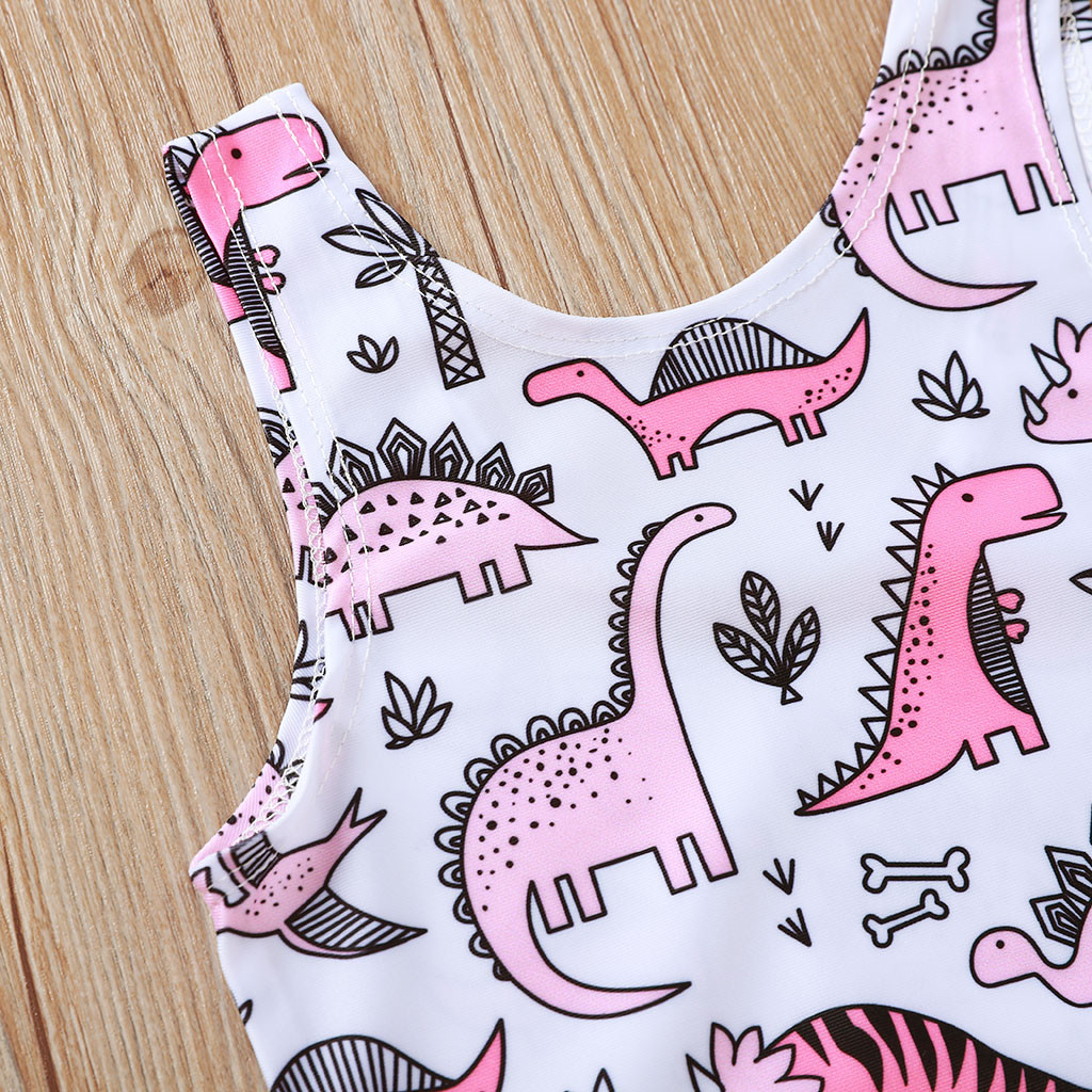 Bikini de dinosaurios para niños pequeños, traje de baño, ropa de playa para verano del