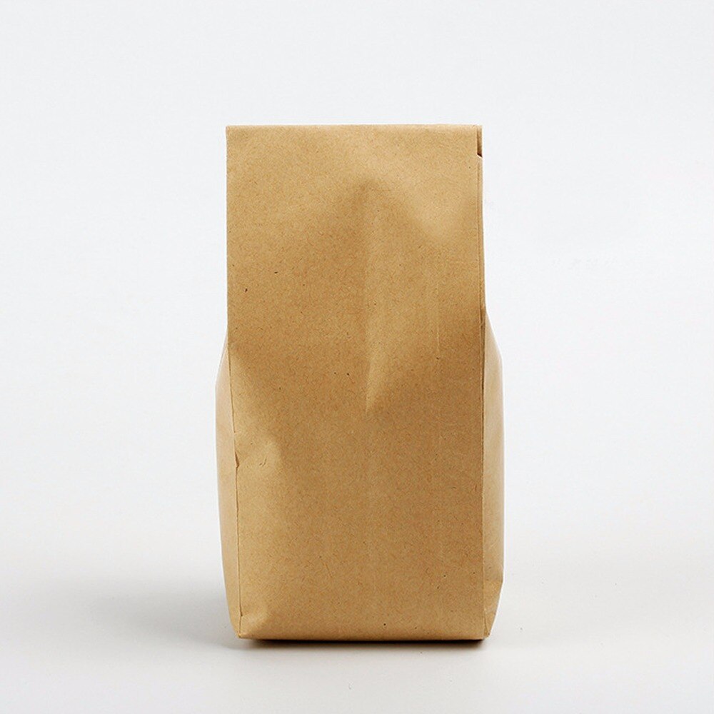 100 Pcs Kraft Paper Foil Side Gusset Bags Pouches Kraft Foil Side Gusset Bags Tea Packaging Kraft Paper Bags