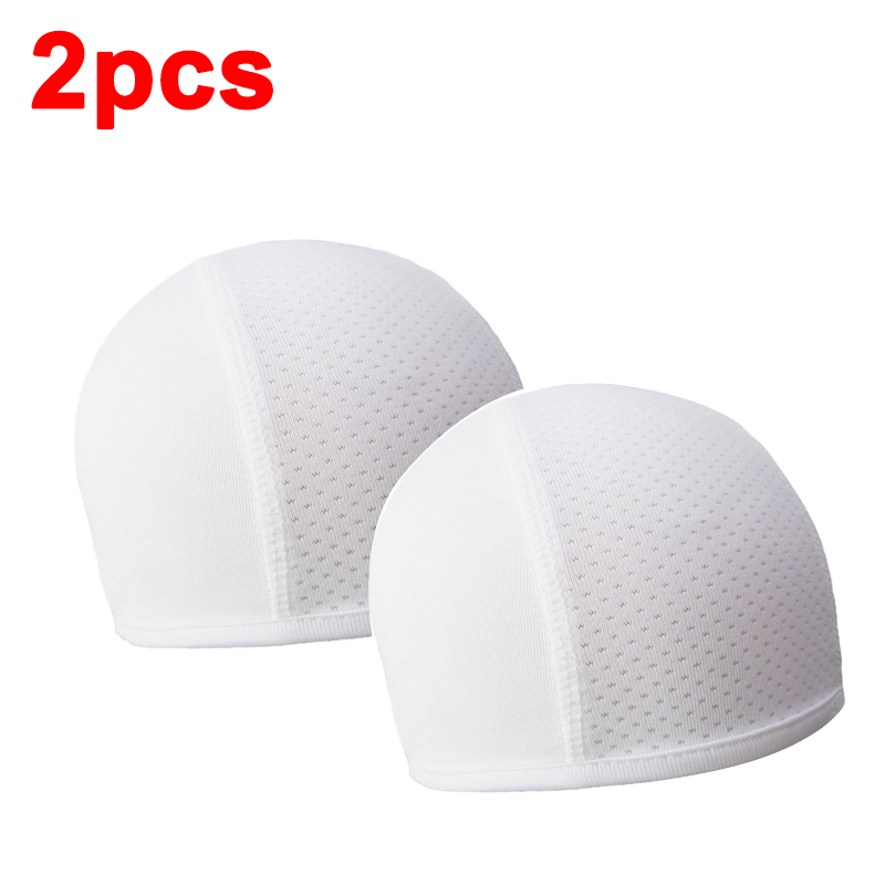 Gorro interior para casco de motocicleta, gorro transpirable de secado rápido para carreras, gorro para Motor de Motocross, pasamontañas para invierno, 1/2 Uds.: Azul