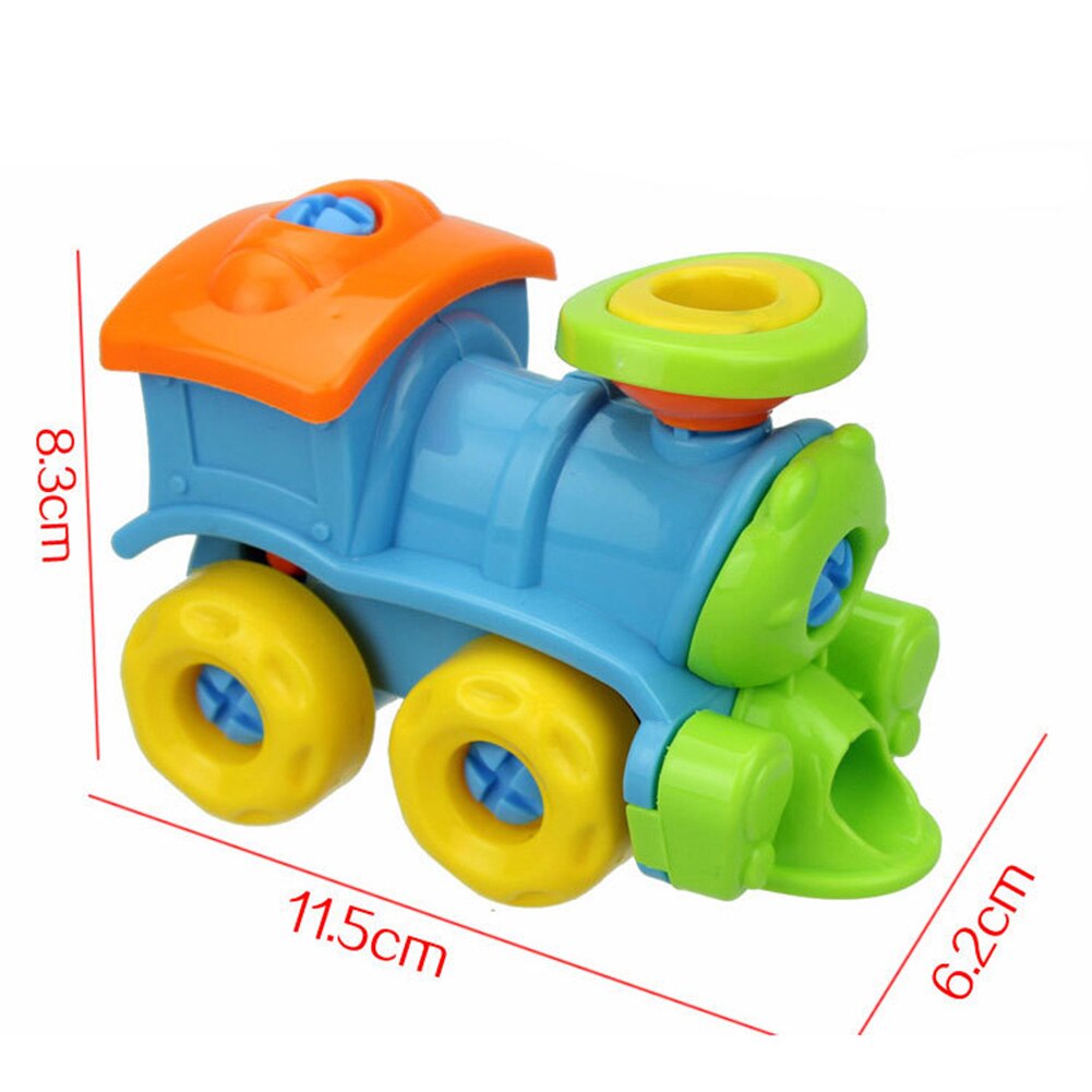 Børns puslespil demontering fly demontering og samling af små tog legetøj tegneserie samlet bil små legetøj