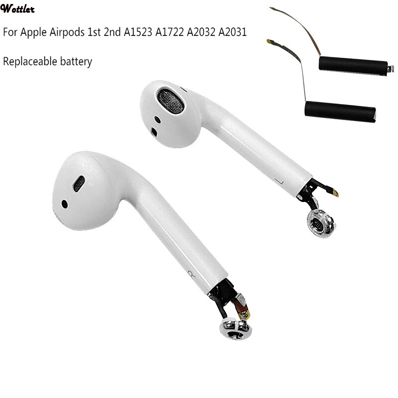 100% 25 mah goky 93 mwh 1604 akku für airpods 1st 2nd a1604 a1523 a1722 a2032 a2031 für airpods 1 für airpods 2 akku
