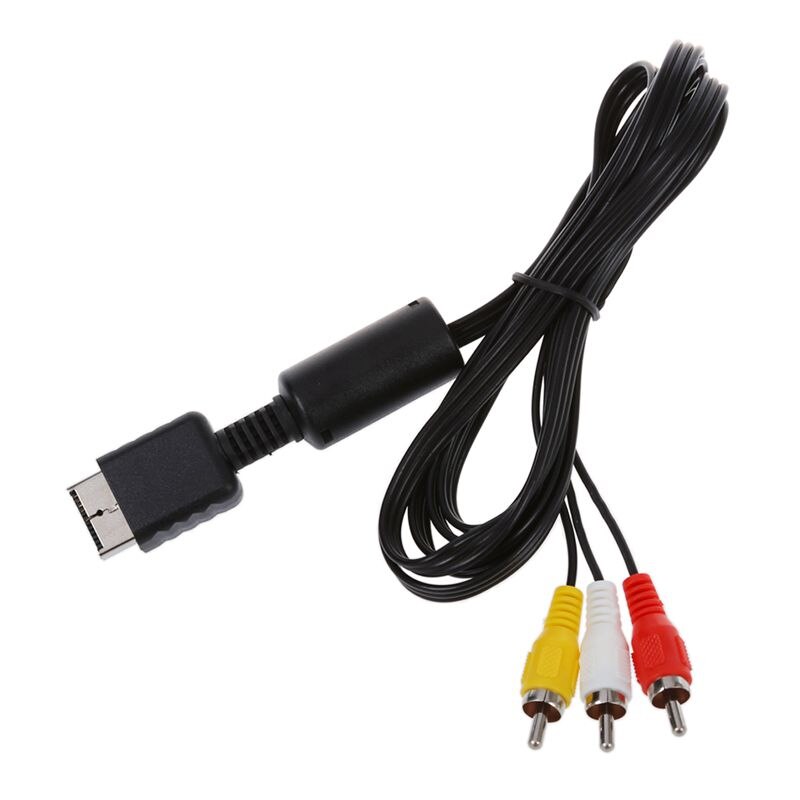 Cable adaptador de alta velocidad a 3 RCA para SONY Playstation 2 3 PS2 PS3, 1,8 metros/6 pies de longitud