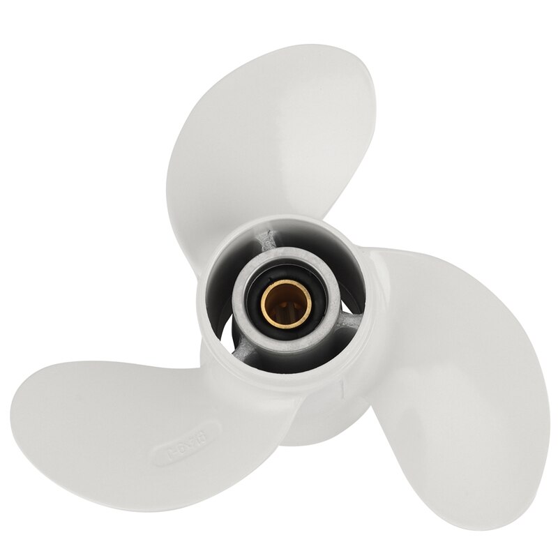 9 1/4 X 9-J Aluminium 3 Blade Buitenboordmotor Propeller Voor Yamaha 9.9-15Hp