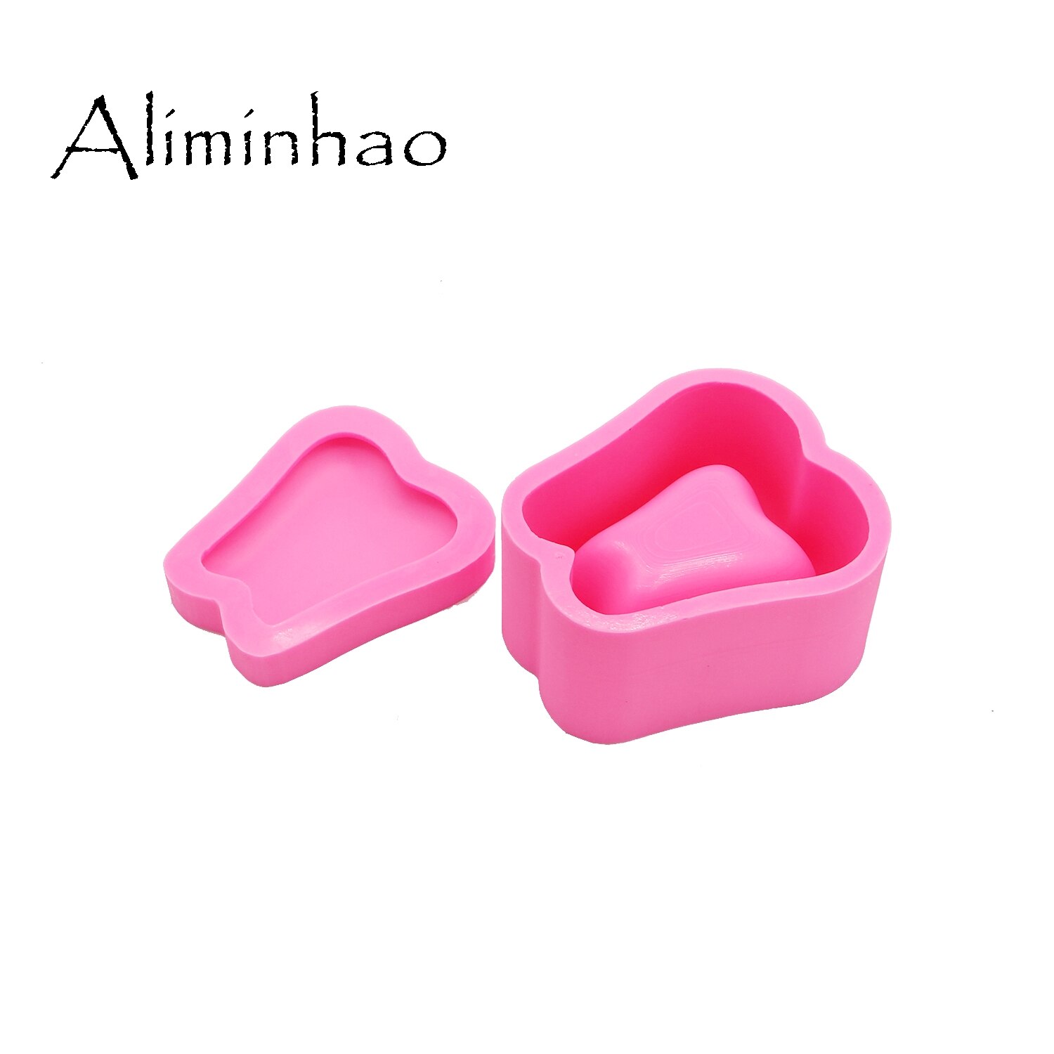 Dy0086 siliconen mallen in de vorm van een tanddoos voor een doe-het-zelf sieradendoosje voor meisjes, epoxyhars mal voor knutselen