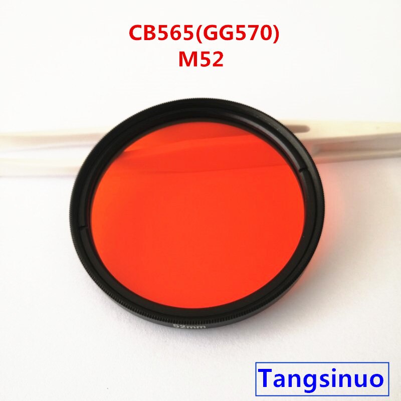 M52 565nm Ir Infrarood Lange Pass Filter Rode Optische Glas CB565 GG570 Voor Camera Fotografie