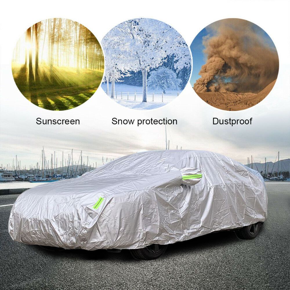 Large Car Full Cover Waterproof Dustproof Breathable All Weathertec Cover 4.7x1.9x1.5M