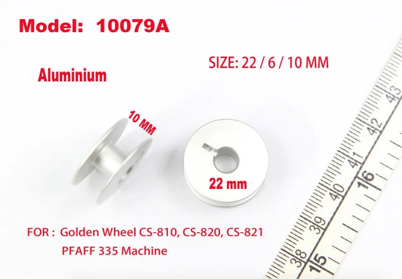 10079A Bo-112(A) Aluminium Spoel Voor Golden Wheel CS-810,CS-820, Pfaff 335 Naaimachine