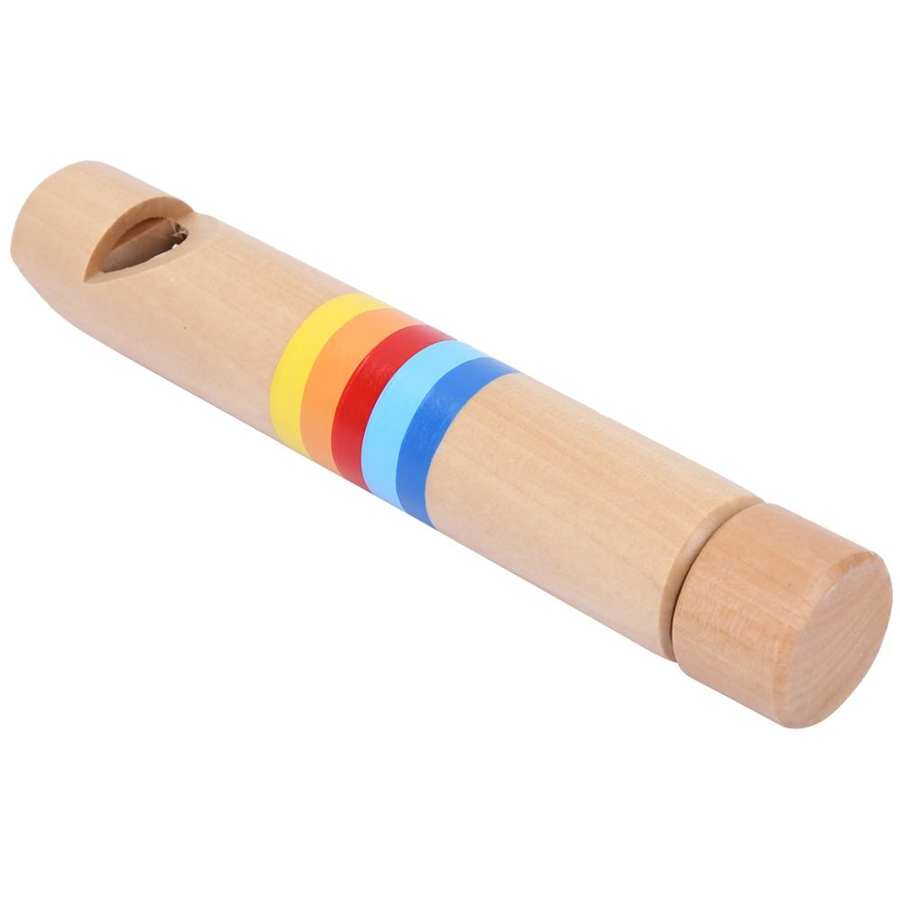 3 Sets Wrist Jingle Bells & Wooden Flute & Whistle