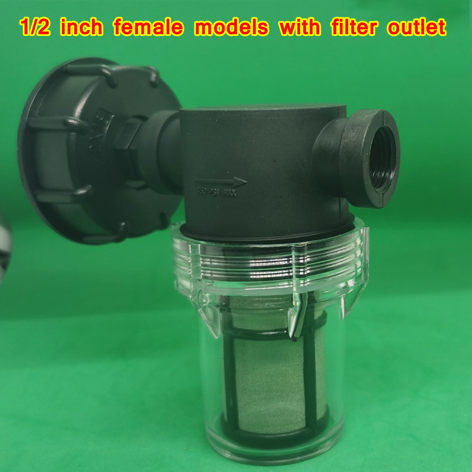 Universal IBC Ton Barrel Joint Ton Barrel Fittings Garden Pipe Joint Elbow Ton Barrel PE Pipe Joint With Filter 5 Sizes