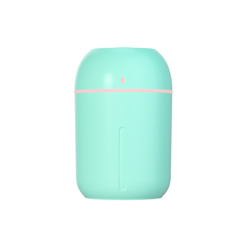330ML Mini USB Portable Cool Mist Air Humidifier Essential Oil Aroma Diffuser With Led For Car Home Office Yoga: green