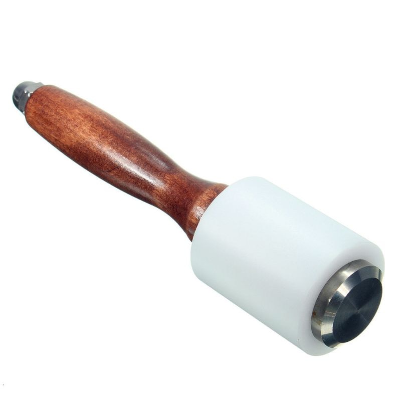 25 st läder präglingsverktyg manuell hantverkssats kit olika form stämplar set sadel gör diy punch trä hammare fasning