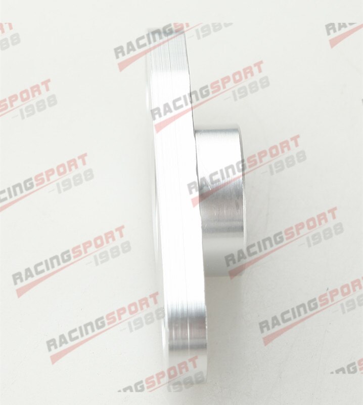 2PCS 1/2 NPT Female Aluminum Oil Drain Turbo Flange T3 T4 T04 GT40 GT55 Silver