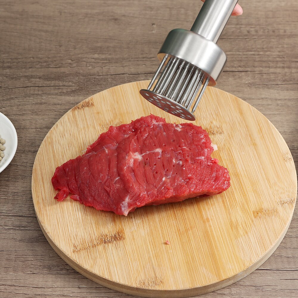 Kitchen Cooking Tools Meat Tenderizer Tool Pounder Gadgets Stainless Steel Steak Hammer Mallet Needle Loose Household Pork Chop