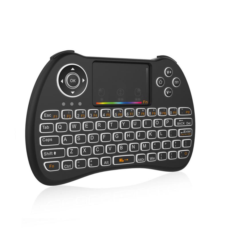 H9 Kleur Backlight 2.4Ghz Wireless Keyboard Air Mouse Draadloze Mini Handheld Afstandsbediening Toetsenbord Air Mouse: Normal version