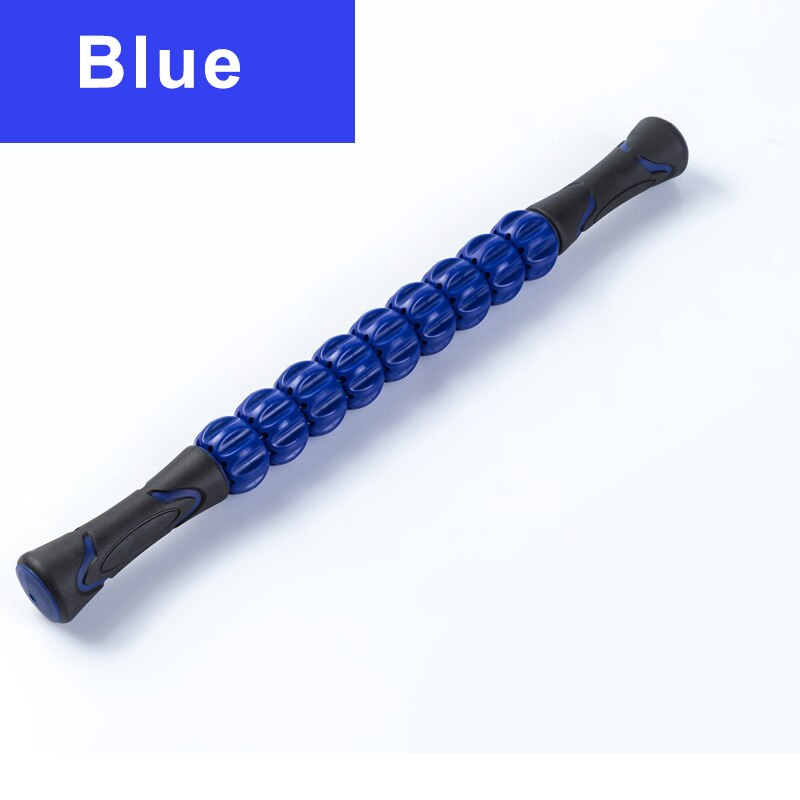 Spierroller stick lichaamsmassager voor het verlichten van spierpijn, krampen, lichaamsmassageroller, verlichting van spierpijn, vermindering van stijfheid: Blauw