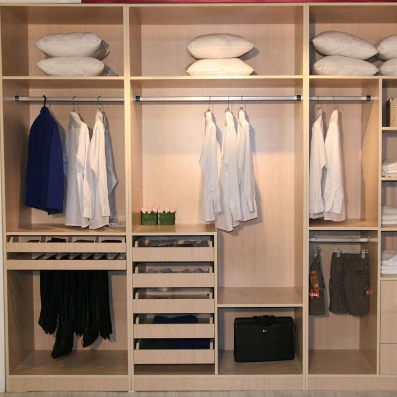 6 Pack Stainless Steel Closet Pole Sockets,Closet Rod End Supports Flange Rod Holder With Screws For Shower Curtain