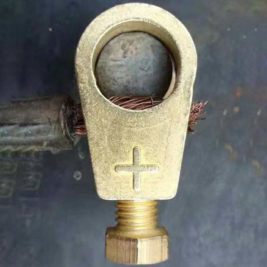 practical Car battery terminal clip brass connector battery trailer coupling head wear-resistant durabl