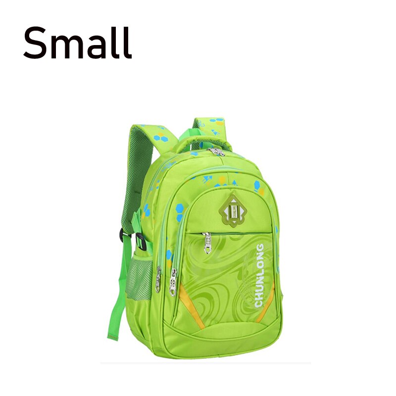 Enfants sacs d'école pour garçons école primaire sac à dos enfant grande capacité enfants cartable filles BookBag étanche 1-3-6 Grade: Small Green