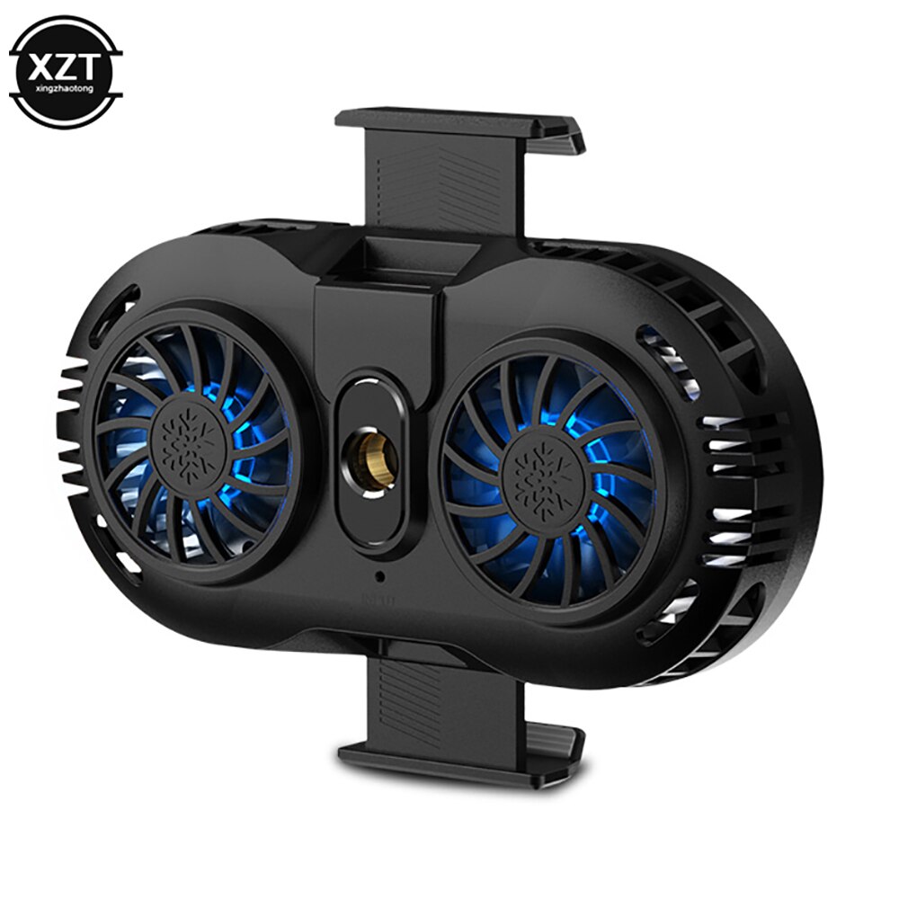 Telefon komórkowy cooler 2 uchwyt wentylatora chłodzenie gra strzelanka na żywo półprzewodnikowy wyciszenie Radiator kontroler Radiator dla Iphone Xi