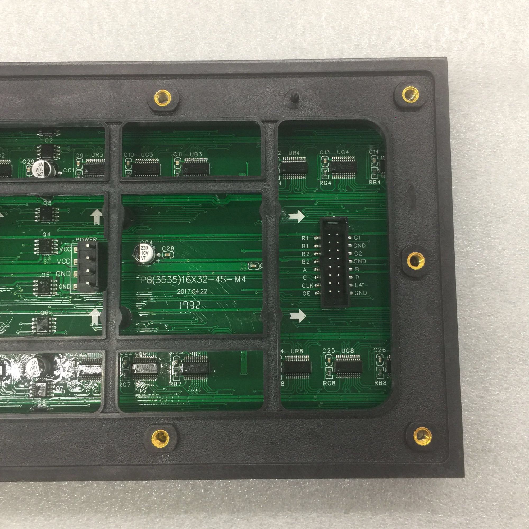 Shenzhen ASLLED outdoor led module P8 RGB 32x16 HUB75 320x160mm hd video wall full color led scherm