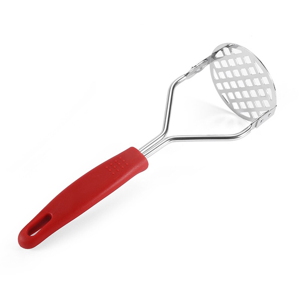 Pressed Potato Masher Ricer Puree Juice Maker Potato Pusher Smooth Mashed Potatoes Mud Crusher Fruit Kitchen Tools: Red