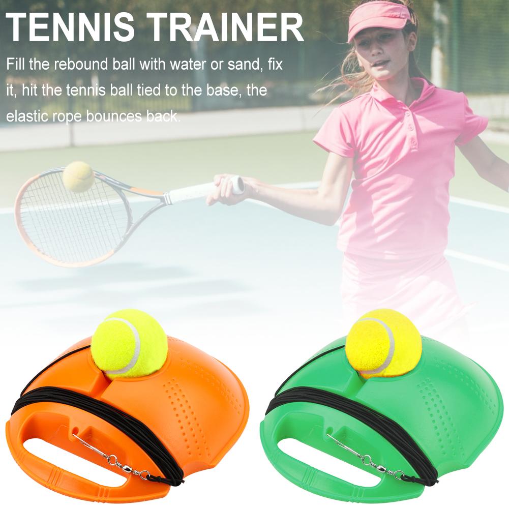 Tennis Training Rebound Ball Tennis Trainer Practice Training Tool Baseboard Sparring Device With Rope