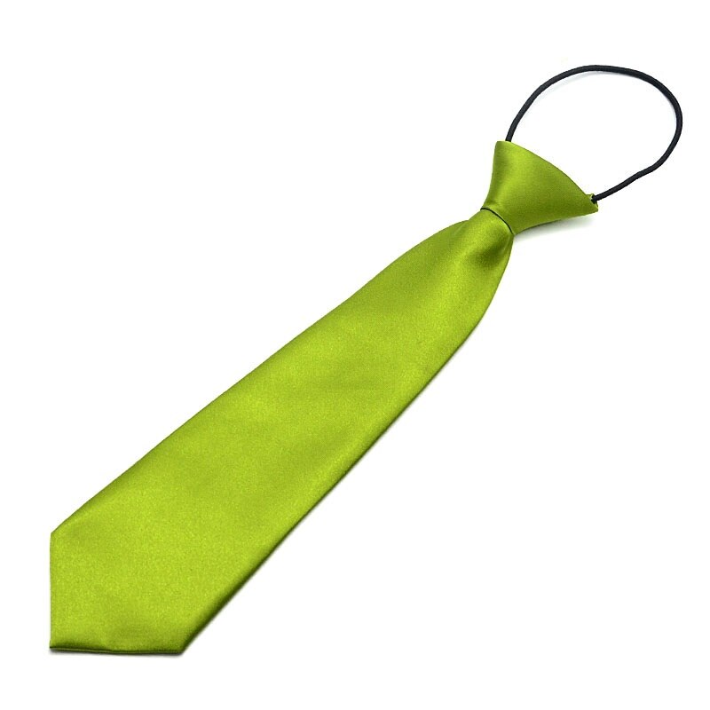 Corbata de niño lazo de bebé, corbatas fáciles para la escuela para niños pequeños: Verde militar