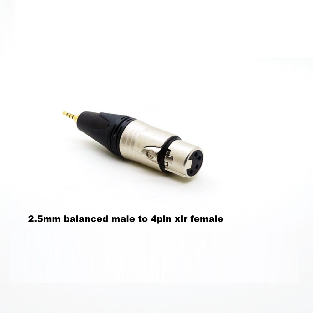 HIFI NEUTRIK 4 Pin XLR to 4.4mm Pentaconn Adapter Male to Female Angle: 2.5mm to 4pin xlr