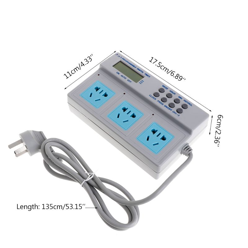 AU Plug Highpower Microcomputer Control 3in1 Programmable Digital Timer Socket