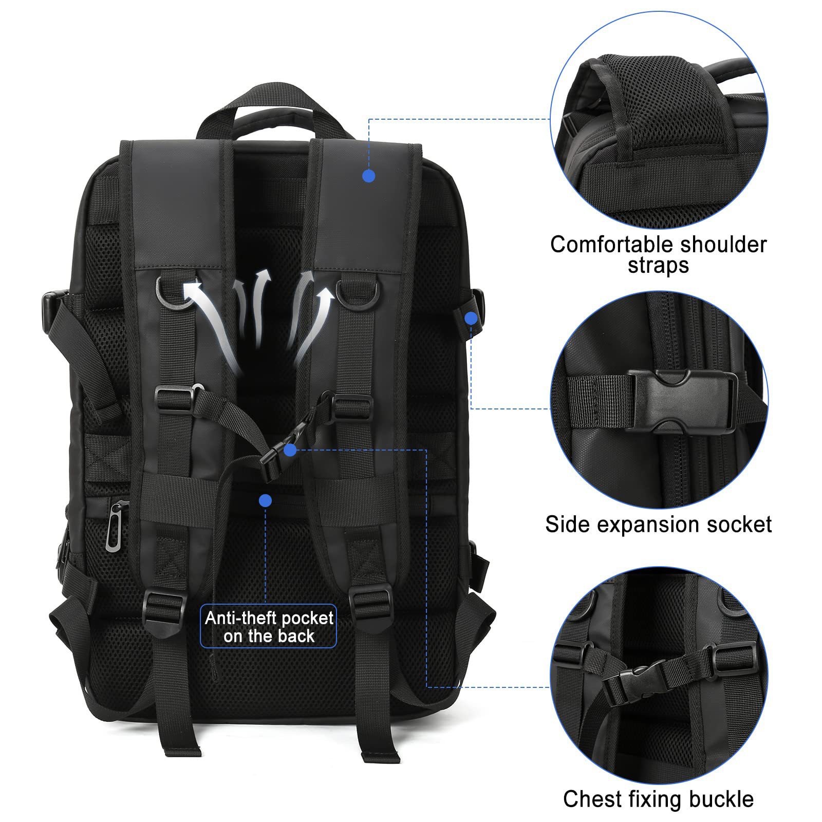 Short-distance Travel Backpack Luggage Bag High-end Large-capacity Women's Backpack College Student Schoolbag Waterproof bag