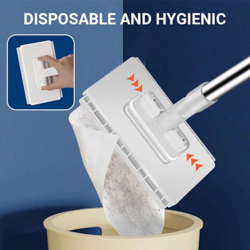 met 3 herbruikbare doeken Handsfree mop 360 ° Draaiende kop klem automatische mop clip lui mop vloerreiniging
