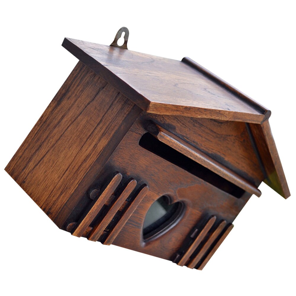 1PC Wooden Mailbox Outddor Post Box Rainproof Suggestion Box Letter Box for Home Company