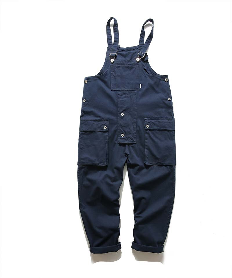 Uncledonjm Patchwork Harajuku Rompertjes Heren Jumpsuit Cargo Overalls Een Stuk Pakken Romper Loose Fit Overalls PM3320