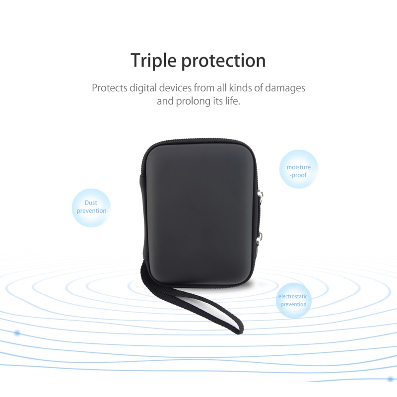 Portable HDD bag TF/SD card Storage Bag for External 2.5" Hard Disk case/Earphone/U Disk/Power Bank case bag USB Cable bag