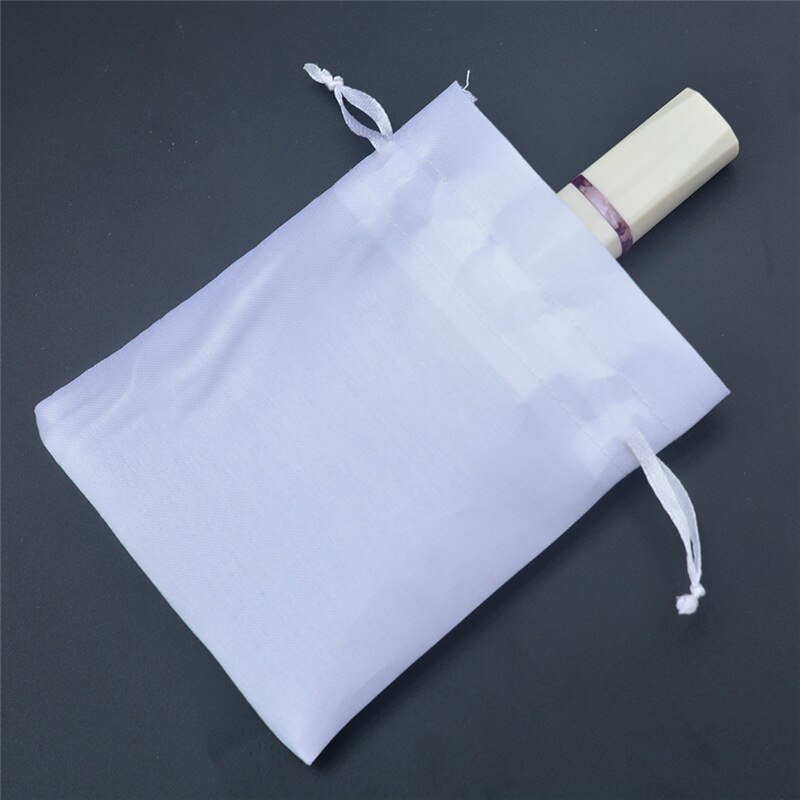 Pochettes en Satin blanc 7x9, 10x12, 16x20 cm, sacs à cordon d&#39;emballage pour bonbons/bijoux/colliers/bagues/perles, sac en soie, 10 pièces/lot