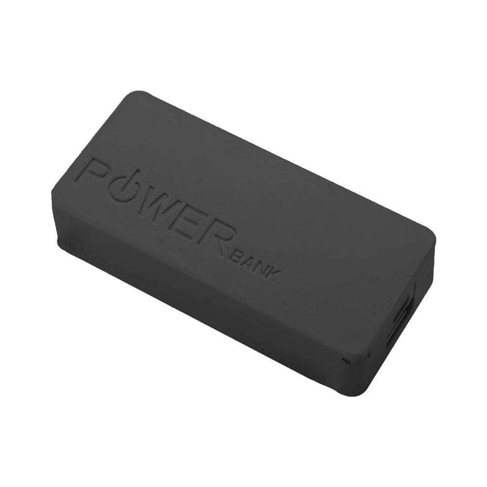 Universele Power Bank Case 2X18650 Batterij Doos Met Indicator Power Bank Box Smart Telefoon Diy Battery Charger doos: Black
