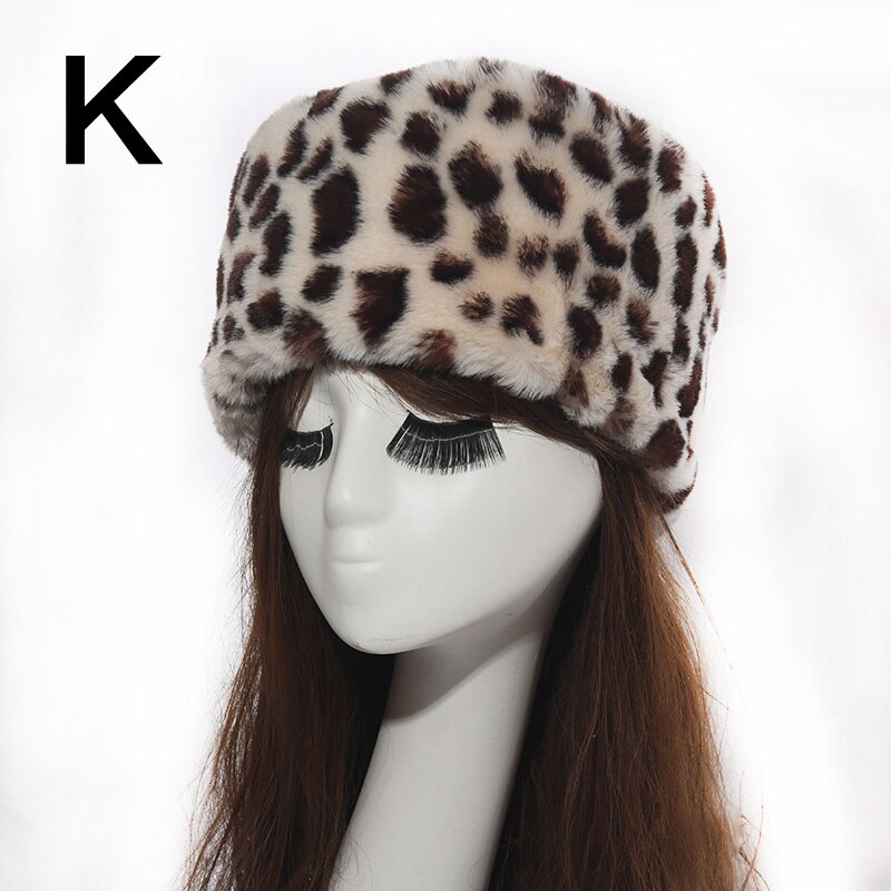 Vrouwen Hoeden Lady Russische Dikke Pluizige Imitatie Vossenbont Hoed Hoofdband Winter Earwarmer Ski Hoed Vrouwelijke Hoeden Voor Herfst Winter: K
