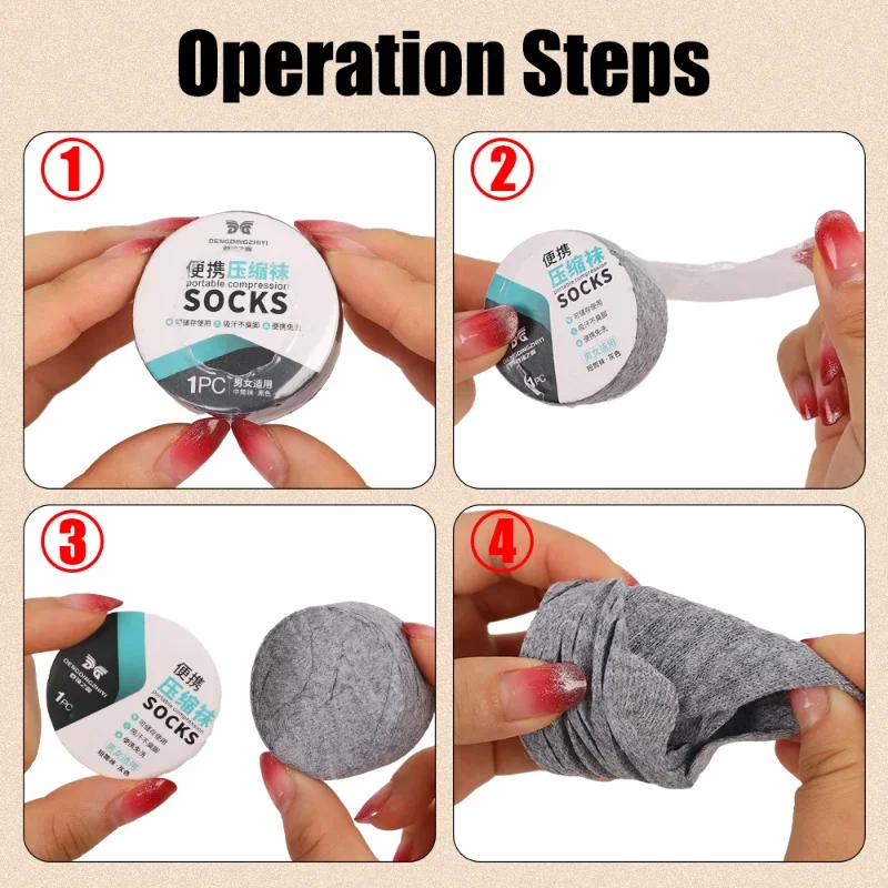 Calcetines de viaje desechables para hombres y mujeres, calcetines de compresión lavables, calcetines de algodón de compresión portátiles una sola vez para viajes de negocios