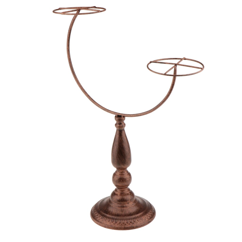 Showcase 2 hängare hållare peruker hatt lock förvaring display stativ