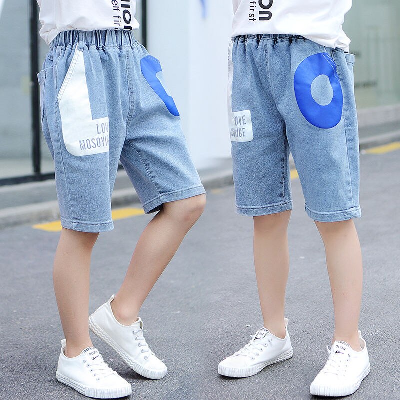 Kinder Kurze Hosen Für Baby Jungen Hosen Kinder Jungen Jean Hosen Casual Denim Blau Farbe Jeans Shorts Baby Jungen Sommer kleidung