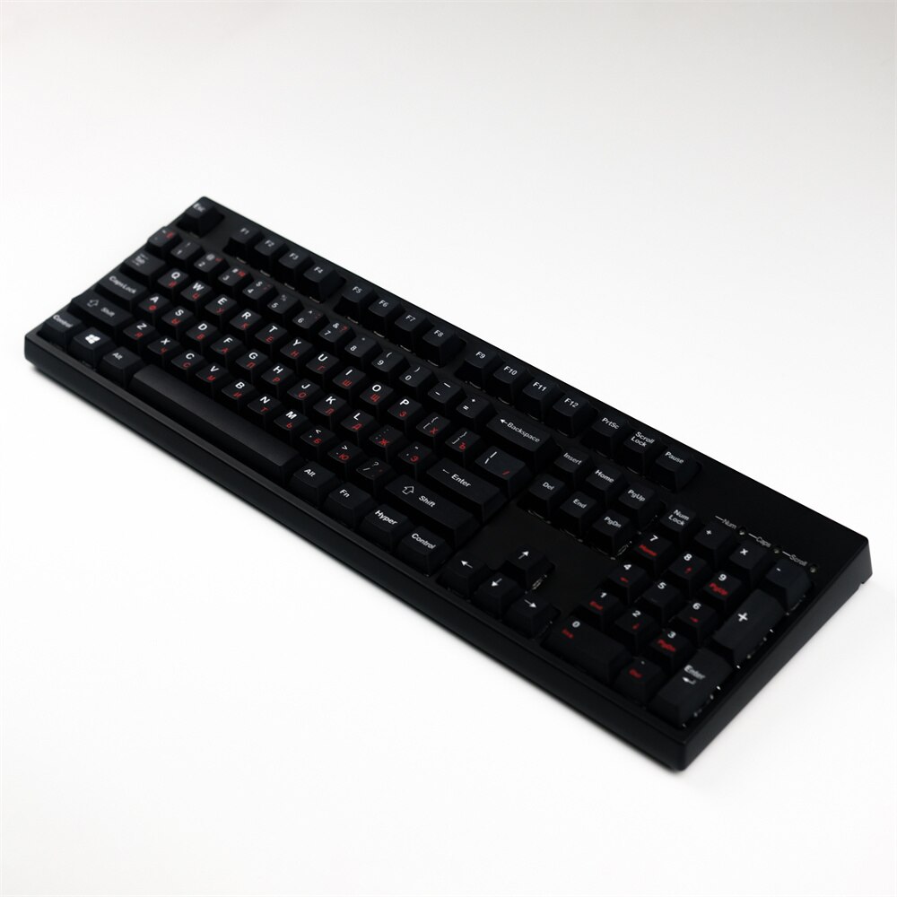120 Keys Dark Mechanical Keyboard Keycaps Russian Root PBT Material Cherry Profile For Game Mechanical Keyboard Cherry Gateron