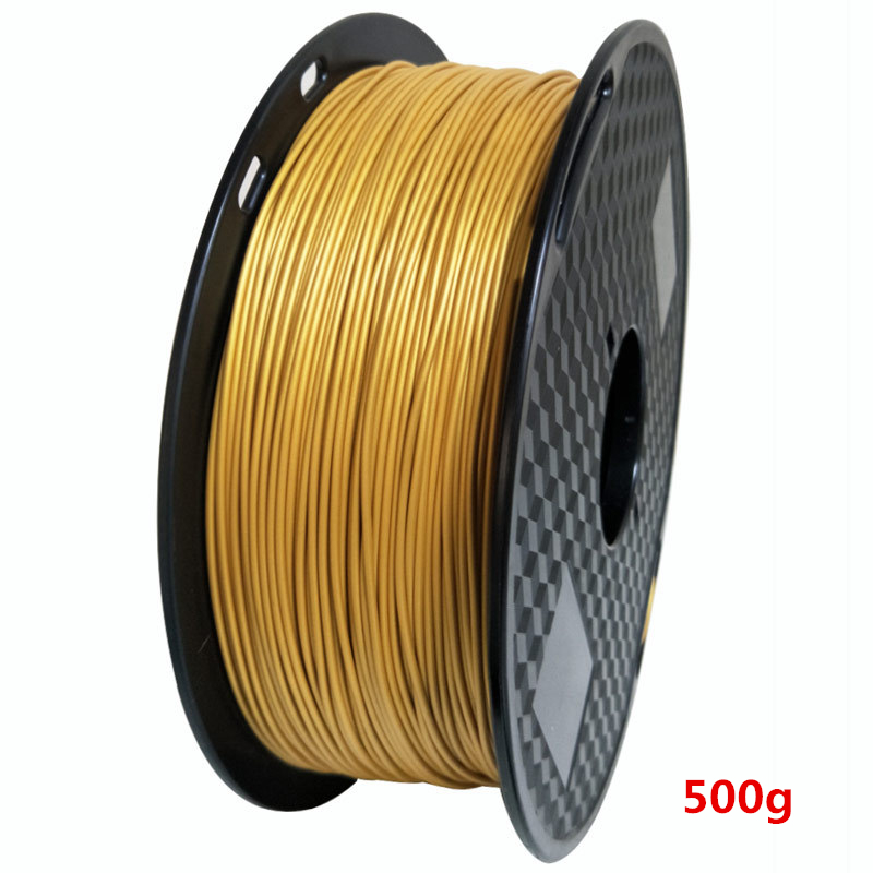 Gold Metall-wie PLA 1,75mm 3D Drucker Filament 1Kg/500g/250g Spule Metall textur Goldene metallisch PLA Druck Materialien: Gold 500g