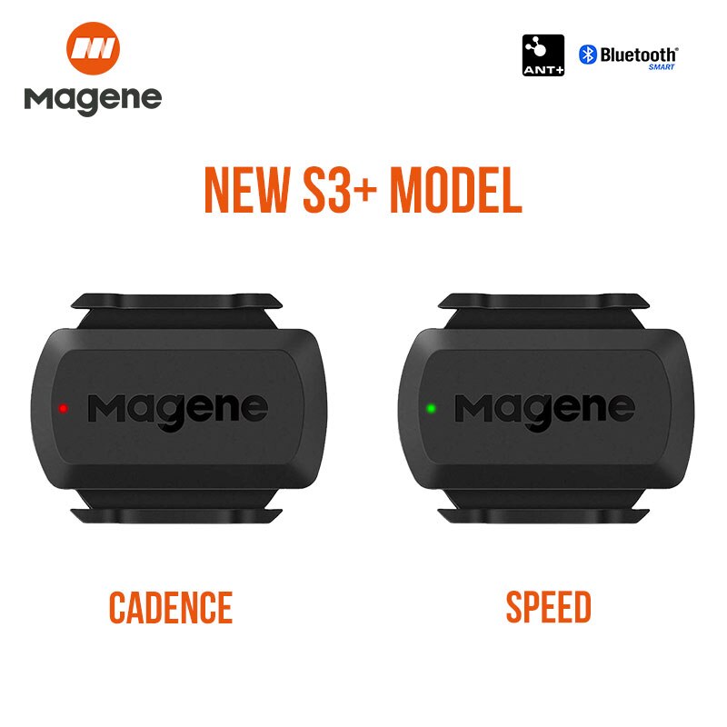 Magene S3 + Geschwindigkeit/Kadenz Sensor Ameise + Bluetooth Computer Tacho für Strava Garmin iGPSPORT Bryton Fahrrad Computer kabellos: 2Stck S3 Sensoren