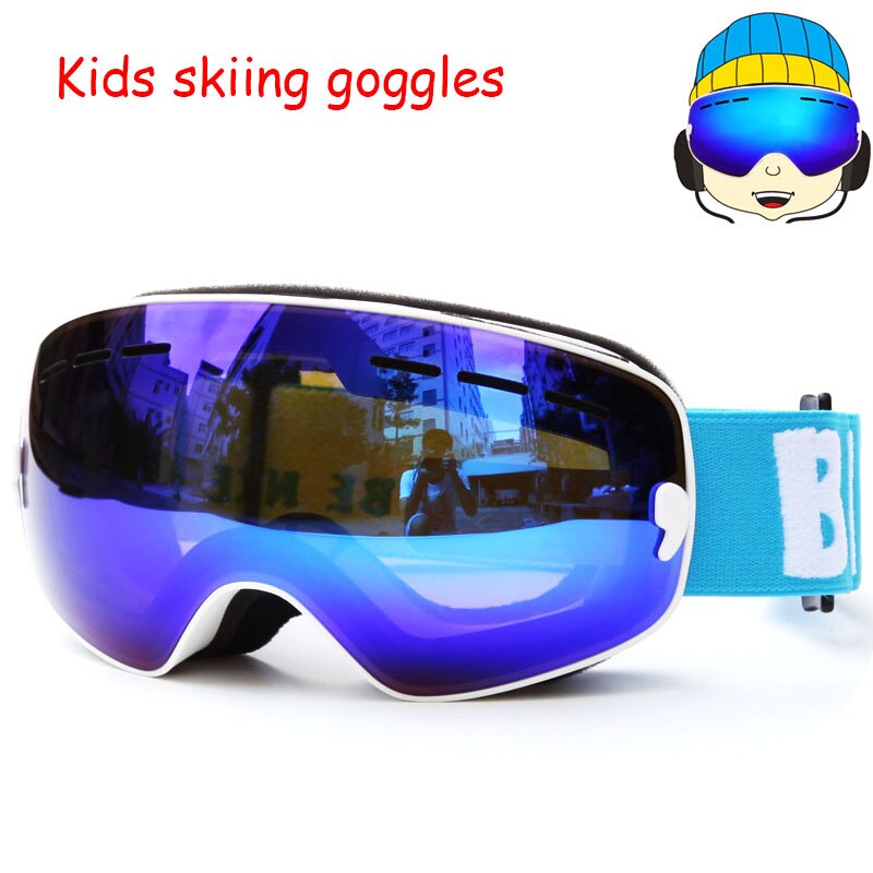 Skibrillen voor kinderen,  uv400 anti-condens snowboardbrillen, skibrillen met dubbele lens, skimaskers, winterskibrillen voor kinderen, brillen
