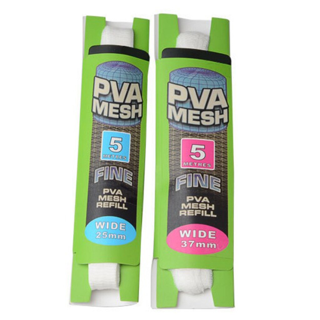 Pva Oplosbare Smalle Vissen Netwerk Refill Kous Aas Tas 5M Bescherm Vis Netto Uitspanning Tool Tackle Accessoire 25Mm 37Mm