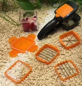 1Pc 5 In 1 Nicer Quick Rvs Groente Dicer Chopper Multi-Functionele Keuken Ui Vegetable Cutter Slicer ok 1055: without giftbox